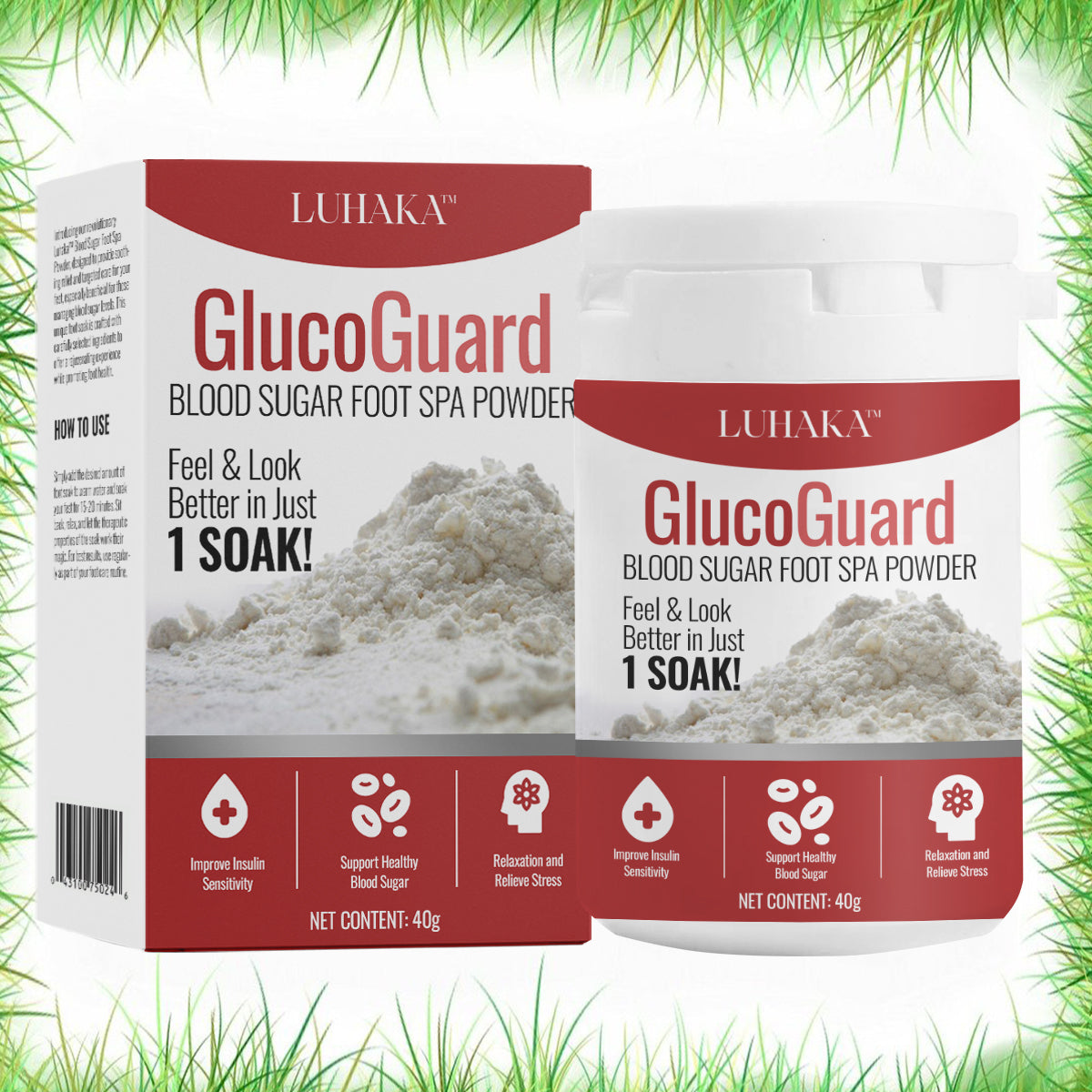 Luhaka™ GlucoGuard Blood Sugar Foot Spa Powder 🐇3