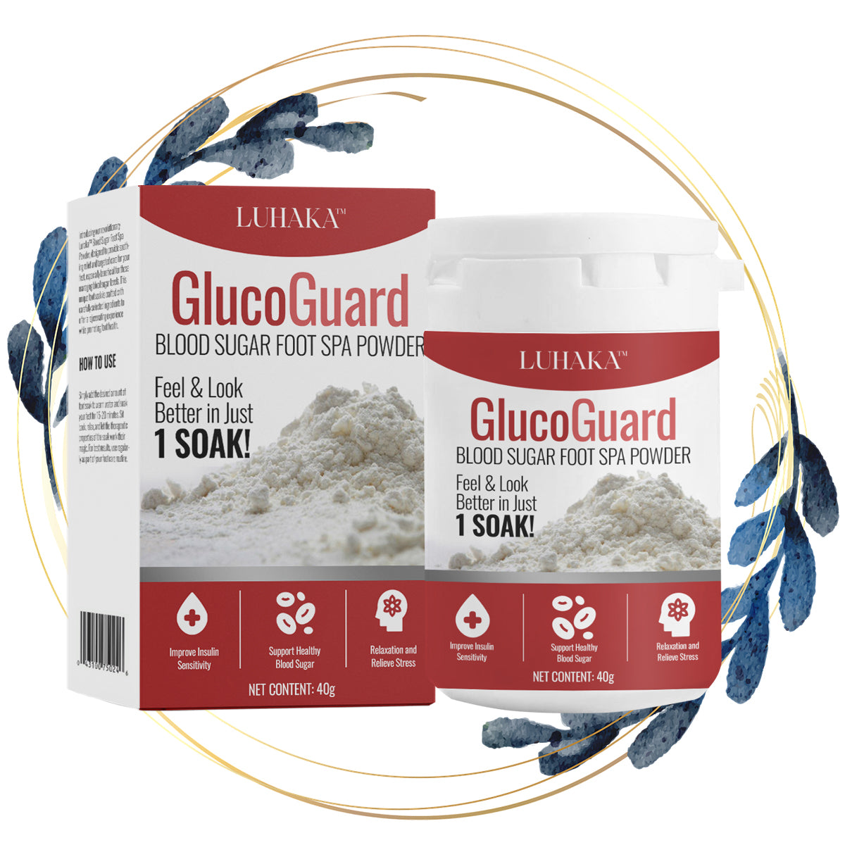 Luhaka™ GlucoGuard Blood Sugar Foot Spa Powder 🐇2