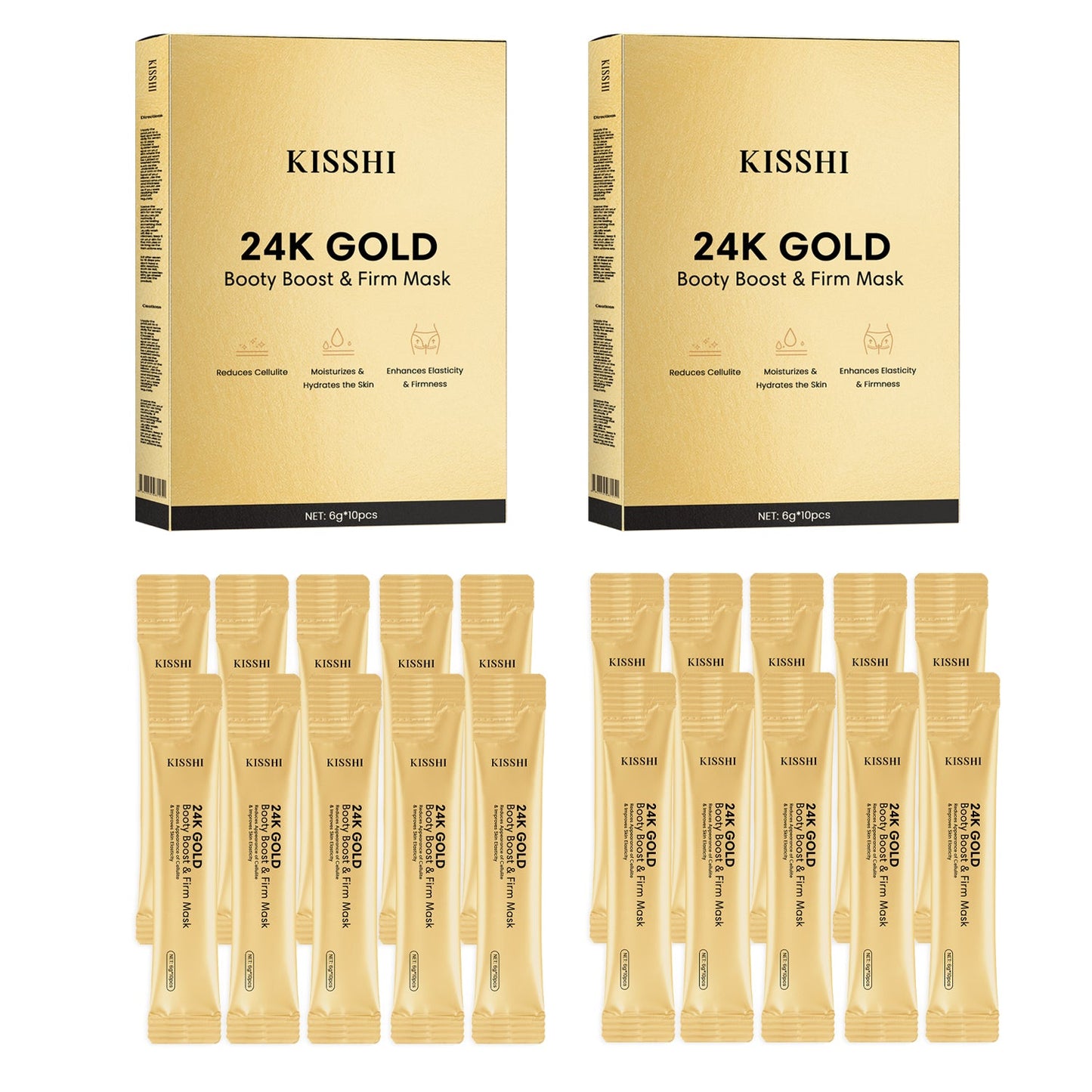 KISSHI™ 24K Gold Booty Boost & Firm Mask