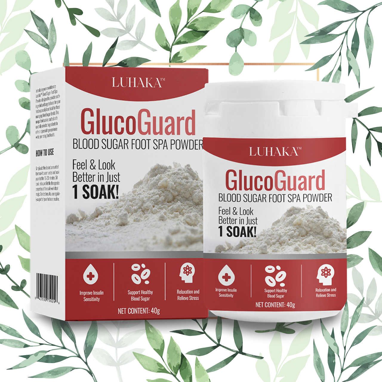 Luhaka™ GlucoGuard Blood Sugar Foot Spa Powder 🐇1