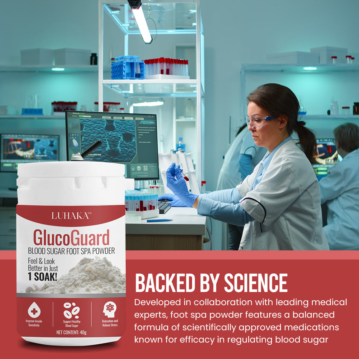 Luhaka™ GlucoGuard Blood Sugar Foot Spa Powder 🐇2